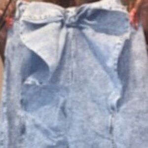BOW WIDE LEG JEANS